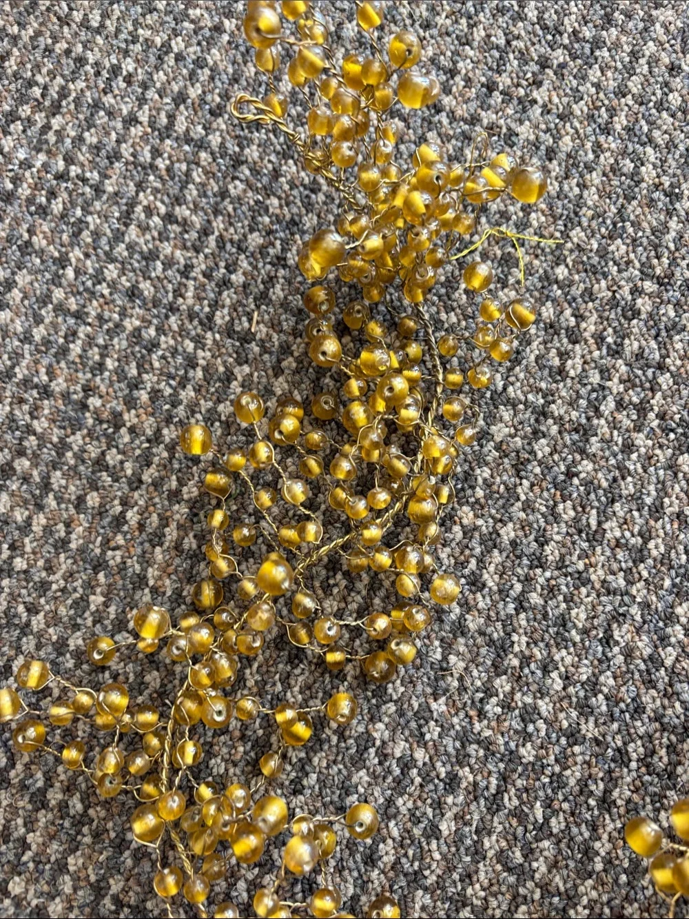 Pottery Barn Yellow Gold Beaded Garland